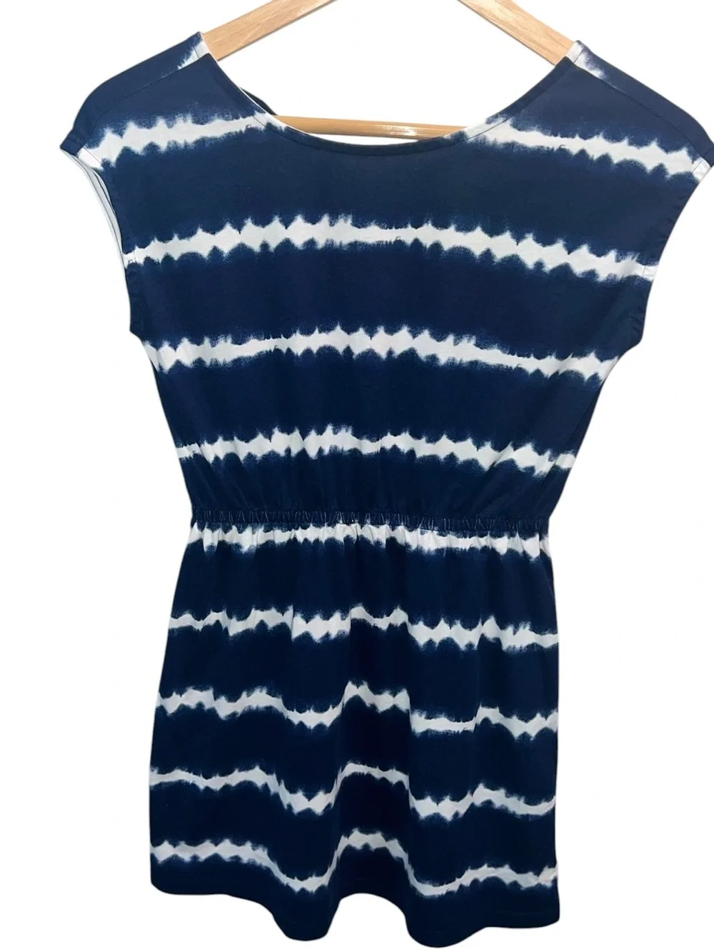 Gap Kids Girls Navy & White Tie Dye Dress Size L 10-11